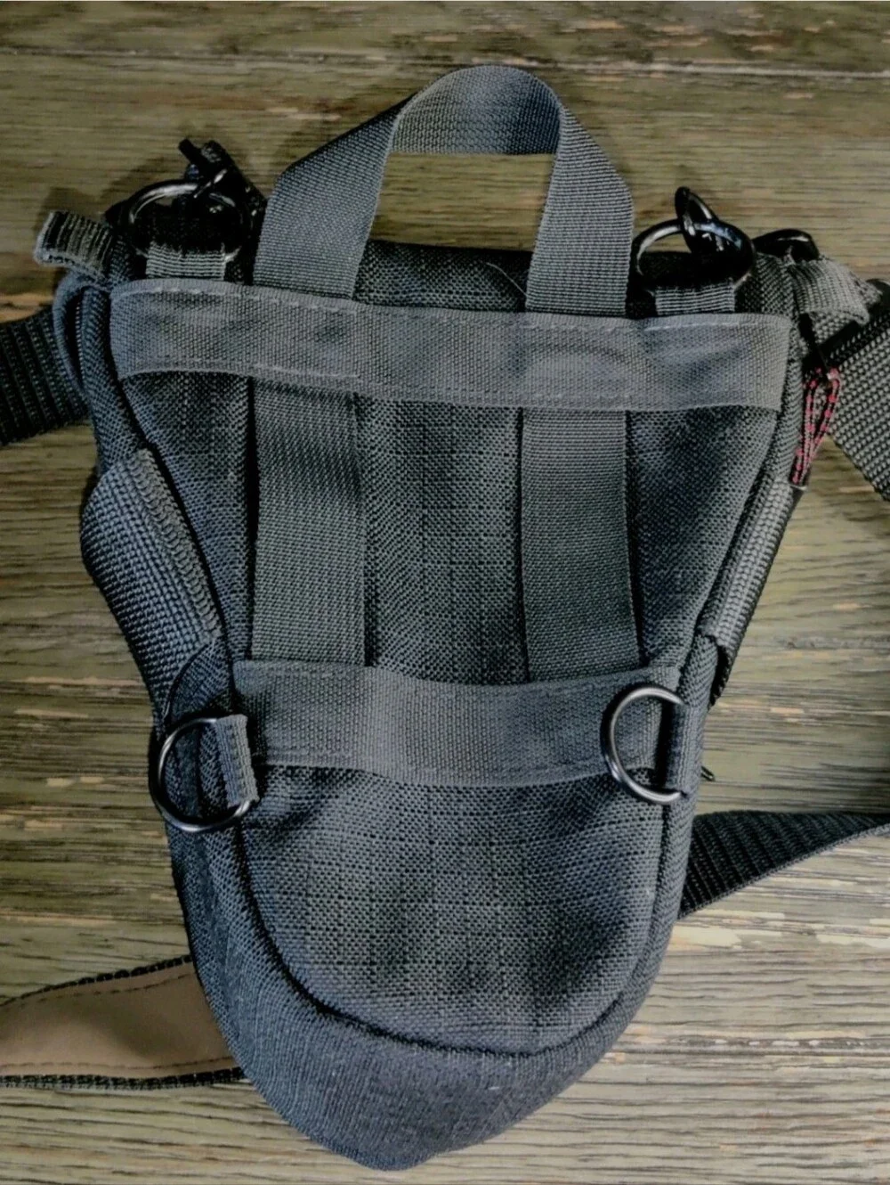 Vtg Tamrac Model 515 Black SLR DSLR w/ Attached Lens Camera Bag & Strap USA
